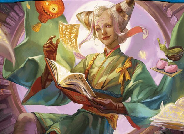 Tamiyo, Inquisitive Student — art by Evyn Fong