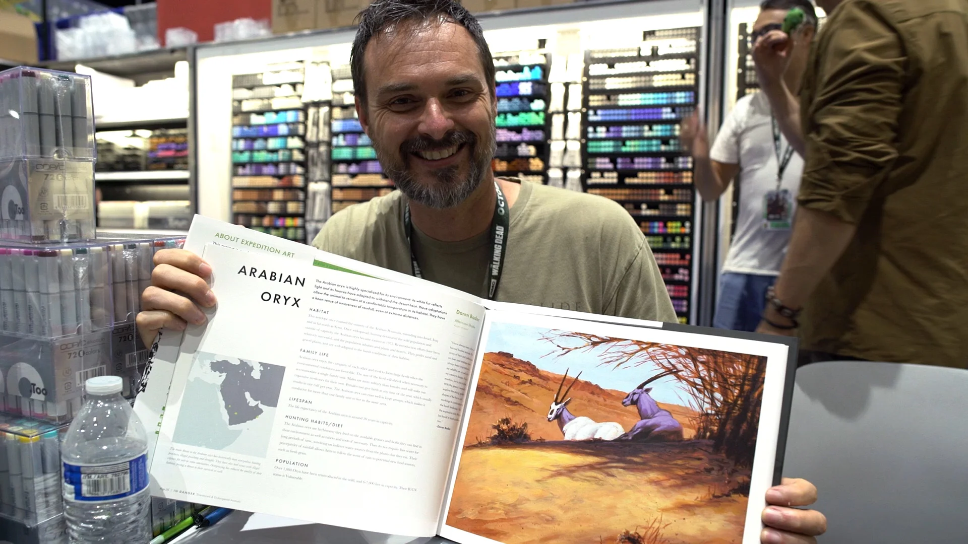 Daren Bader at his signing table