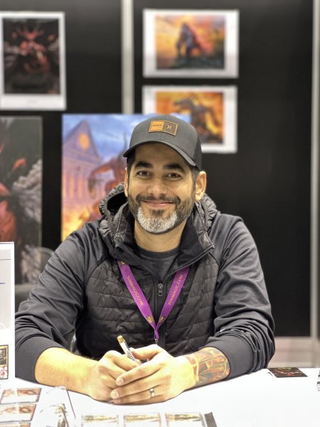 Lucas Graciano at his signing table